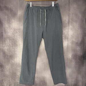 Fair Harbor Pants Men Size Medium Gray Drawstring Performance Stretch 25" Inseam